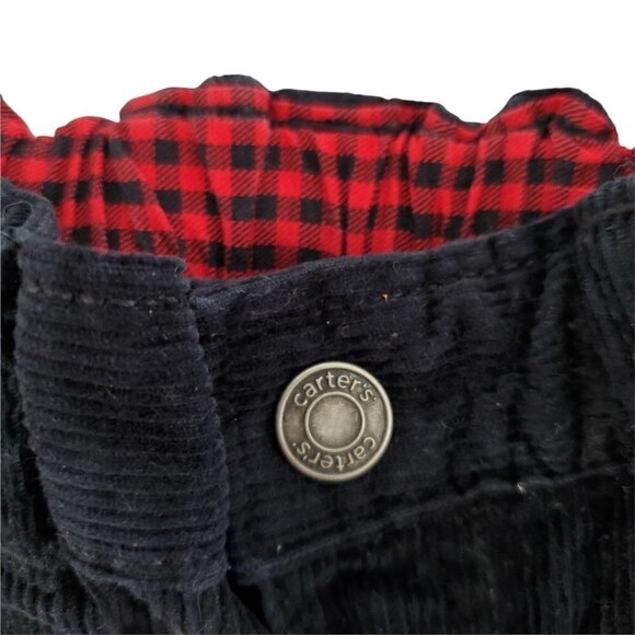 Carters 24 Mo Black Cotton Corduroy Jeans Pants - Picture 3 of 5